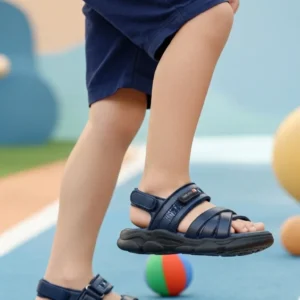 Boys Navy Formal Sandal KD4945