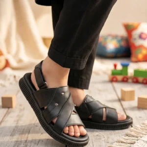 Boys Black Formal Sandal KD4996
