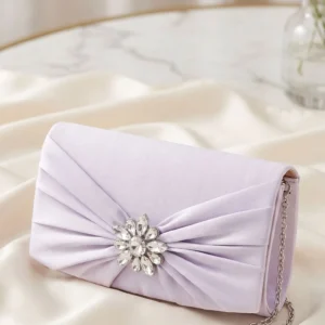 Silver Formal Clutch For